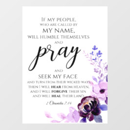 2歴代誌7:14私のもし民クリスチ祈ャン ウィンドウサイン