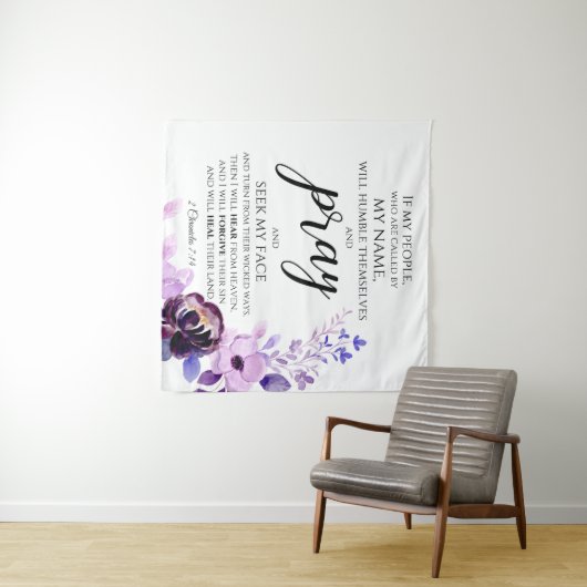 2歴代誌7:14私のもし民クリスチ祈ャン タペストリー (インサイチュ(横))