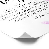 2歴代誌7:14私のもし民クリスチ祈ャン ポスター (角)