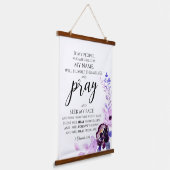 2歴代誌7:14私のもし民クリスチ祈ャン 吊り下げ型タペストリー (傾斜あり)