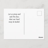 2歴代誌7:14私もしの民は米国国旗 ポストカード (裏面)