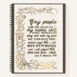 2歴代誌7:14私もしの民祈 ノートブック