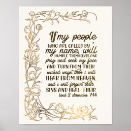 2歴代誌7:14私もしの民祈 ポスター