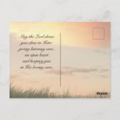 2歴代誌7:14聖書の私のもし民祈 ポストカード (裏面)