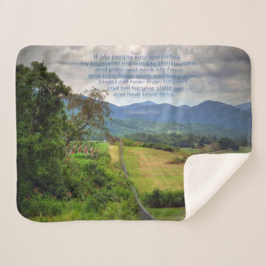 2歴代誌7:14 シェルパブランケット (正面(横))