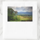 2歴代誌7:14 長方形シール (バッグ)