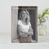 2段組み卒業発表 案内状 (スタンド正面)