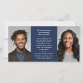 2段階海軍と白の共同写真 案内状 (裏面)