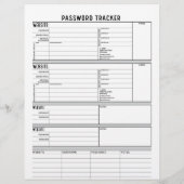 2段階認証を使用した詳細なパスワードトラッカー チラシ (裏面)