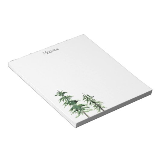 2水彩松 ノートパッド (アングル)