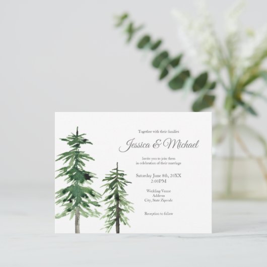 2水彩松 招待状 (スタンド正面)