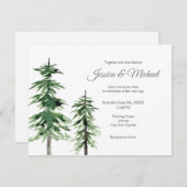 2水彩松 招待状 (正面/裏面)