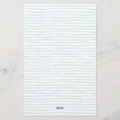 2水色タンデムバイク&ネーム用自転車 便箋 (裏面)