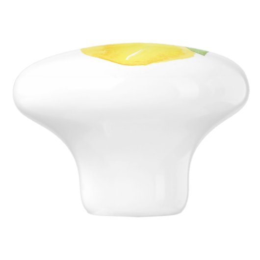 2水色レモン セラミックノブ (側面)