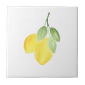 2水色レモン タイル (正面)