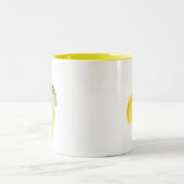 2水色レモン ツートーンマグカップ (中央)