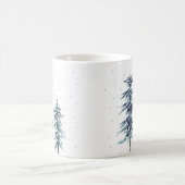 2水色冬松2 コーヒーマグカップ (中央)