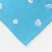 2深紅色オンウィンターツリーブランチ フリースブランケット (角)