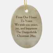 #2深紅色ズ・ドッグウッズ・アクロス・ザ・マイルズ・クリスマス セラミックオーナメント (裏面)