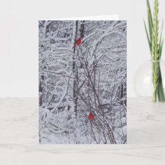 2深紅色7x5クリスマスカード シーズンカード