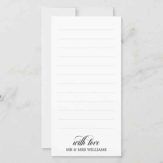 2渦巻形の枚の写結婚真を脚本 サンキューカード (裏面)