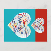 2溶融ハート ポストカード (正面)