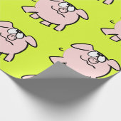 2漫画おもしろいイラストレーション豚の選択カラーギフト ラッピングペーパー (角)