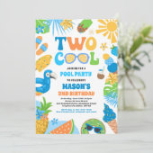 2熱帯クール夏ビーチ2nd誕生日パーティー 招待状 (スタンド正面)