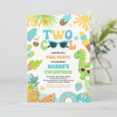 2熱帯クール夏ビーチ2nd誕生日パーティー 招待状 (スタンド正面)