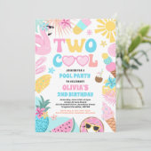 2熱帯クール夏ビーチ2nd誕生日パーティー 招待状 (スタンド正面)