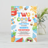 2熱帯クール夏ビーチ2nd誕生日パーティー 招待状 (スタンド正面)
