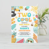 2熱帯クール夏ビーチ2nd誕生日パーティー 招待状 (スタンド正面)