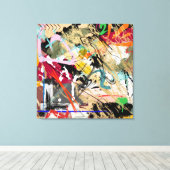 2熱狂するの キャンバスプリント (インサイチュ (ウッドフロア))