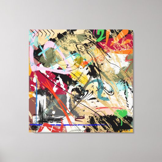 2熱狂するの キャンバスプリント (正面)