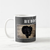 2犬のオーナーシャルボード名写真 コーヒーマグカップ (左)
