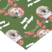 2犬写真小メリークリスマスメリークリスマス+中 テーブルクロス (アングル)