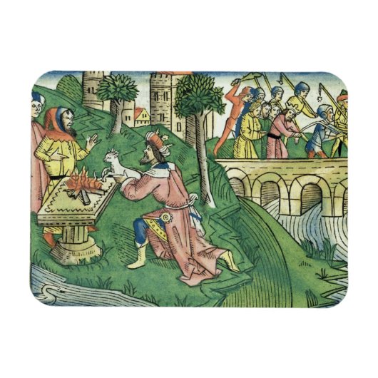 2王16 9-16ダマスカスの人々を取るc マグネット (横)