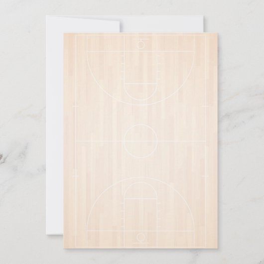 2球生まれ男子バスケットボール2回目の誕生日パーティー 招待状 (裏面)