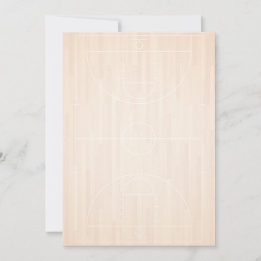 2球生まれ男子バスケットボール2回目の誕生日パーティー 招待状 (裏面)