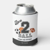 2生まれボールテーマボーイセカンド誕生日の好意 缶クーラー (缶正面)