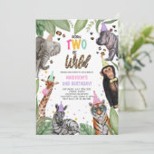 2生まれBe Wild Safari 2nd Birthday 招待状 (スタンド正面)