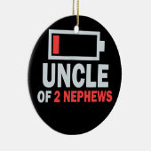 2甥の叔父のアイディア甥の叔父の日 セラミックオーナメント (右)