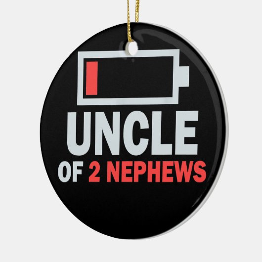 2甥の叔父のアイディア甥の叔父の日 セラミックオーナメント (左)