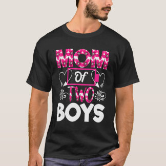 2男の子のママ幸せな母の日ママの衣装バット Tシャツ