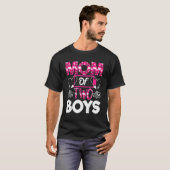 2男の子のママ幸せな母の日ママの衣装バット Tシャツ (正面フル)