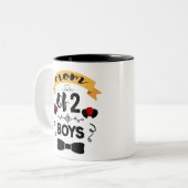 2男の子の母の母からの贈り物2021日 ツートーンマグカップ (正面左)