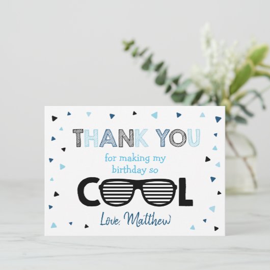2男クール子サマー誕生日ありがとう サンキューカード (スタンド正面)