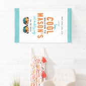 2男クール子2歳の誕生日パーティー 横断幕 (インサイチュ)