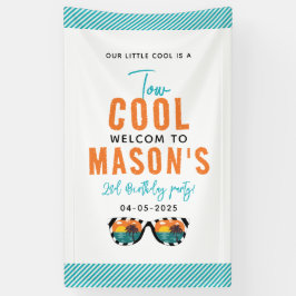 2男クール子2歳の誕生日パーティー 横断幕