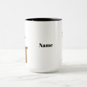2男性の漫画のバーテンダーマグ名前を追加 マグカップ (中央)